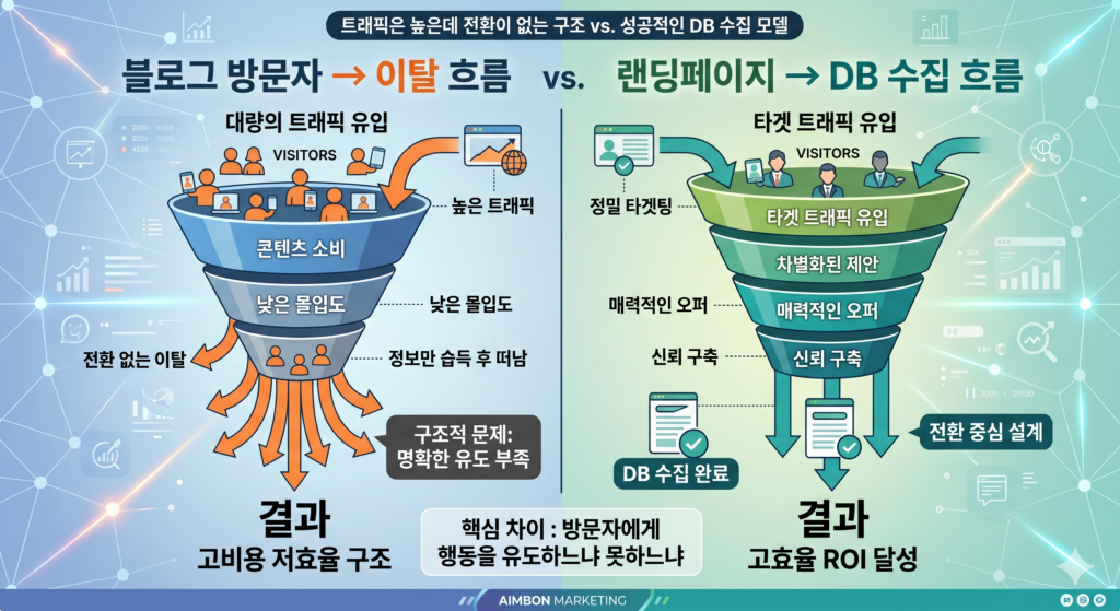 블로그 노출 잘되는법 - 상위 노출과 DB 수집 차이 비교 인포그래픽