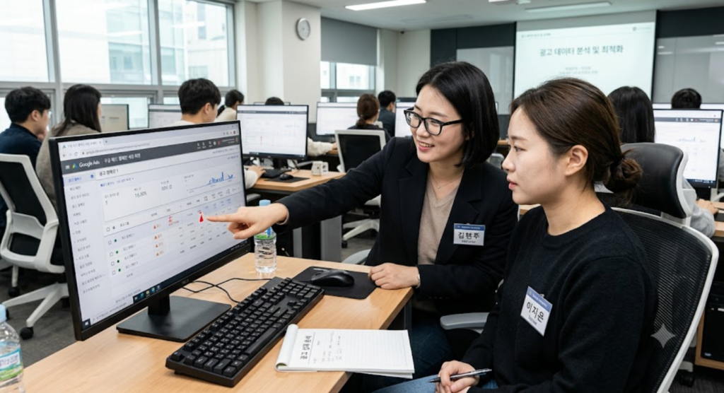 메타 광고 강의 1:1 세팅 피드백 화면