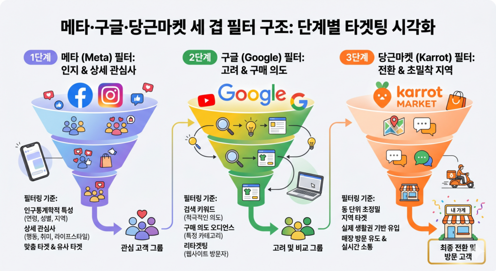온라인 광고 대행 3중 스크리닝 구조 인포그래픽